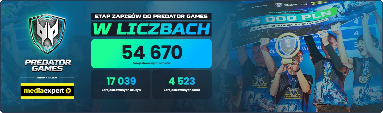 Zapisy do Predator Games w liczbach